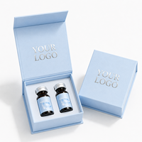 Caja de Cartón Personalizada para Frascos Pequeños de Péptidos, Caja de Regalo Cosmética con Cierre Magnético, para Medicamentos, con Forro de EVA