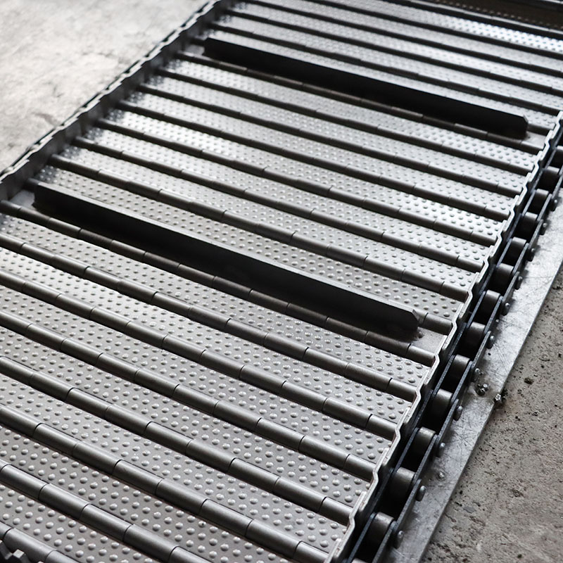 Galvanized Stainless Steel Plate Chain Conveyor Belt For Chip