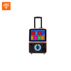 Thông Minh Máy karaoke video Loa di động với màn hình <span class=keywords><strong>Android</strong></span> 12 hệ thống giải trí ngoài trời HD Màn hình LCD Xe đẩy Loa - Product Image 2
