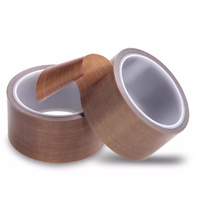 Premium Hochtemperaturbeständiges Antihaft-0,3mm X 10mm PTFE-Glasfaserband Klebeband für Elektronik & Kabelschutz