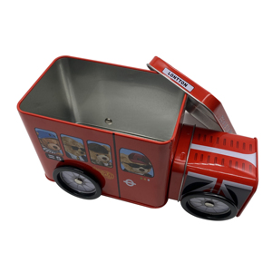 Kunden spezifisches Design Süßigkeiten Verpackung Zinn Boxen Süßigkeiten Auto Form Zinn <span class=keywords><strong>Box</strong></span> LKW Form Geschenk Zinn Behälter - Product Image 6