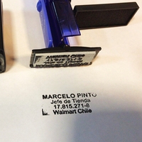 Tampon encreur de poche pratique pour signature, taille 3814.