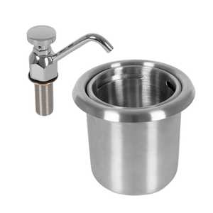 Robinet de comptoir commercial moderne pour bar de café, avec débit de 0,4 GPM, montage sur plan, monocommande, pour lavabo de service alimentaire - Product Image 1