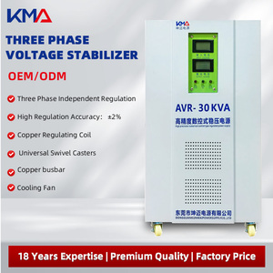 Estabilizador de Voltaje Personalizado Trifásico 380V 220V, Regulador Automático de Voltaje Inteligente AVR de 20Kva 30Kva Trifásico para Servicio - Product Image 1