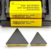 TPMN160308 PM TPMN220408 PM4225 carbure Insert fin fraisage interne Cutter CNC lame tour outil aluminium TPMN 160308 220408