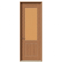 Puerta Interior de Madera Sólida, Insonorizada, Resistente a la Humedad, para Baño, Oficina, Residencial, Personalizable (ODM), Magnética