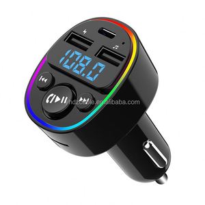 New PD car charger MP3 Player Car FM Transmitter Receiver Dual <b>USB</b> Car Charger <b>Type</b>-<b>c</b> for iPhone 14 13 - Product Image 1