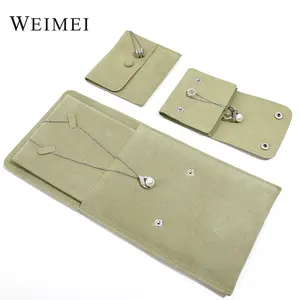 WEIMEI in stock Custom Logo Small jewelry packaging bag high quality Eco Friendly Pouch suede jewellery bag