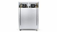 Réfrigérateur-congélateur commercial vertical à double température et double compresseur 410+430L à quatre portes pour cuisine de restaurant