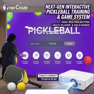 Jeu mural interactif multijoueur AR Pickleball, plus de 20 modes de jeu, projecteur intérieur de 5300 lumens pour salle de jeux, parc d'attractions - Product Image 1