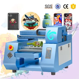 Precio al por mayor de Shenzhen, impresora Uv de caja de teléfono de Pvc rotativa pequeña de 300*470mm con cabezal de impresión EPSON XP600 2 uds