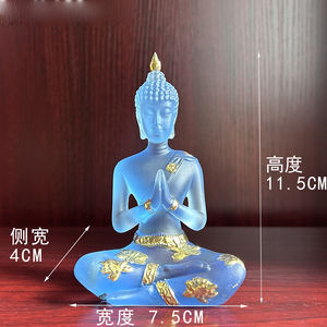 आधुनिक राल मूर्तिकला दक्षिण-पूर्व एशियाई बुद्धा प्रतिमा के लिए पारदर्शी रेसिन मूर्तियां - Product Image 5