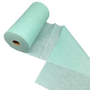 Lingettes paresseuses écologiques Lingettes de cuisine en viscose et polyester rouleau <span class=keywords><strong>jumbo</strong></span> lingettes sèches non tissées chiffon de nettoyage - Product Image 1