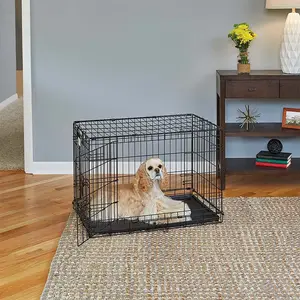 Wholesale Classic Breeding Dog Cage Pets Enhanced Single Double Door Pet Dog Crate
