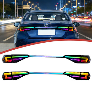 Feux arrière LED complets de style RGB DKMotion, feux arrière 2020 2021 <span class=keywords><strong>2022</strong></span> 2023 2024, feux de spoiler pour Toyota Corolla SE LE Sedan - Product Image 2