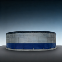 Réservoir d'eau en acier ondulé durable avec revêtement imperméable en TPU pour la réservation d'eau d'urgence et les systèmes de lutte contre l'incendie