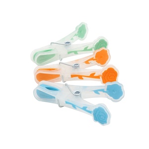 ขายส่ง 12 ชิ้น ที่หนีบผ้าพลาสติก TPR แบบนุ่ม ที่หนีบผ้าพลาสติก - Product Image 3