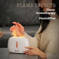 Purificateur d'air électrique USB Humidificateur Nouveau diffuseur d'arôme de flamme pour chambre Cross-Border Exclusive Plastic Household Plastic