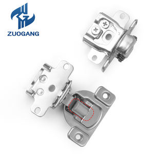 Zuo Gang 1/2 pouces superposition bras court face cadre armoire fermeture douce charnière américaine dissimulée - Product Image 3