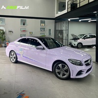 Autocollant de décoration de carrosserie PET Deluxe Lilas Violet Violet Brillant Film d'emballage en vinyle pour voiture