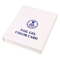 Livre de nuancier professionnel de gel à ongles grande capacité, 120 couleurs, livre d'échantillons de vernis à ongles pour salon