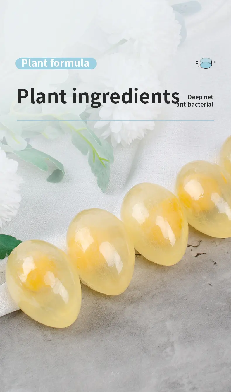 Yeni varış güzellik organik el yapımı yumurta sarısı sabun kollajen Anti akne Gluta beyazlatma sabunu Amino asit yumurta sabunu