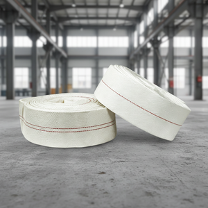 Tuyau <span class=keywords><strong>d</strong></span>'incendie haute pression 16 bars en toile polyester PVC blanc, tube épais de 3 pouces - Product Image 4