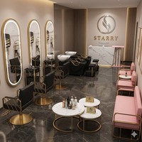 Chaise de salon pliable en cuir PU réglable en hauteur, vente directe d'usine Starry, pour coiffeur