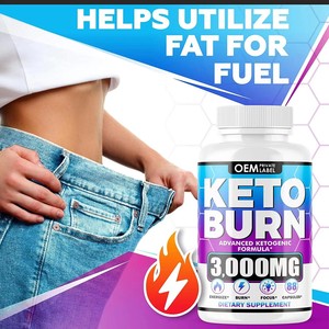 Cápsulas Duras de Fórmula Cetogénica Avanzada OEM 3000mg, Complejo Keto con Extracto de Plantas, Suplemento Nutricional Diario para Dieta Cetogénica - Product Image 4