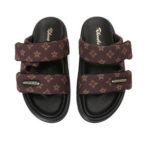 Sandales d'été personnalisées avec logo, bout rond, talon plateforme, imprimées, pour femmes et dames - Product Image 5