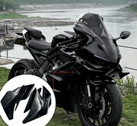 Carénage universel monobloc Amotime avec spoiler, protection aileron de requin et déflecteur inférieur pour pièces personnalisées CFMOTO 675SR