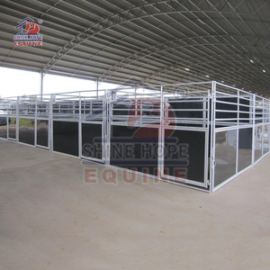 แผงขายม้าแบบเคลื่อนย้ายได้ชั่วคราวด้านหน้าม้าที่มั่นคงมีสีที่ได้รับการออกแบบ - Product Image 3