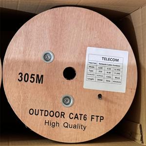 Ngoài trời 4 cặp 8 dây dẫn bên ngoài Ethernet LAN mạng cáp <span class=keywords><strong>Cat5</strong></span> Cat6 UTP FTP <span class=keywords><strong>SFTP</strong></span> 300m - Product Image 5