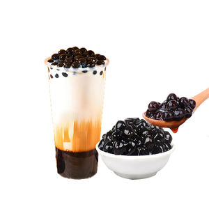 Perles de tapioca brun en gros pour bubble tea, ingrédient alimentaire en vrac pour magasins de thé au lait, billes de tapioca moelleuses de haute qualité - Product Image 3