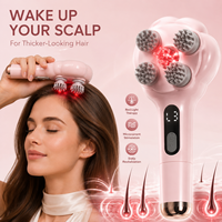 Masseur électrique portatif pour le cuir chevelu, lumière rouge, applicateur d'huile électrique pour cheveux, peigne pour la croissance des cheveux, brosse de soin des cheveux