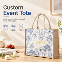 Sac fourre-tout personnalisé à motif imprimé avec poignées arrondies et base carrée, doté de soufflets latéraux à texture tissée