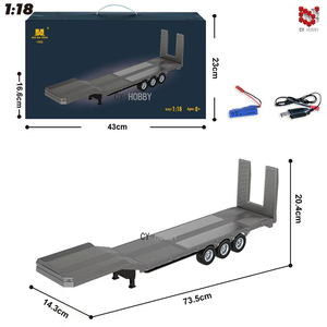 Huina 1502 <span class=keywords><strong>RC</strong></span> kim loại Trailer Mô Hình 1/18 nền tảng Trailer bán 770S điều khiển từ xa máy kéo xe tải <span class=keywords><strong>RC</strong></span> xe ô tô Xe mô hình xe tải đồ chơi - Product Image 6