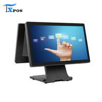 Monitor de Pantalla Táctil Dual POS de 17.3 Pulgadas, FHD Capacitivo, Pantalla Táctil para Kiosco, para Caja Registradora