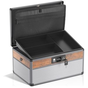 Free Sample Customized Size Black <b>Hard</b> ABS Flight Case Portable Tool Briefcase Leather Plastic Durable Carry Case Featuring <b>Foam</b> - Product Image 1