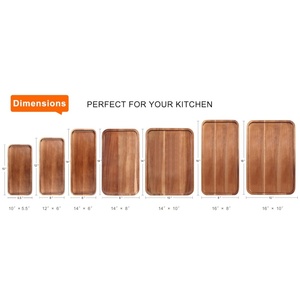 Nhỏ Keo Gỗ hình chữ nhật charcuterie Hội Đồng Quản Trị dài bằng gỗ Platter cho trang trí nội thất phục vụ Khay cho pho mát lưu trữ khay - Product Image 5