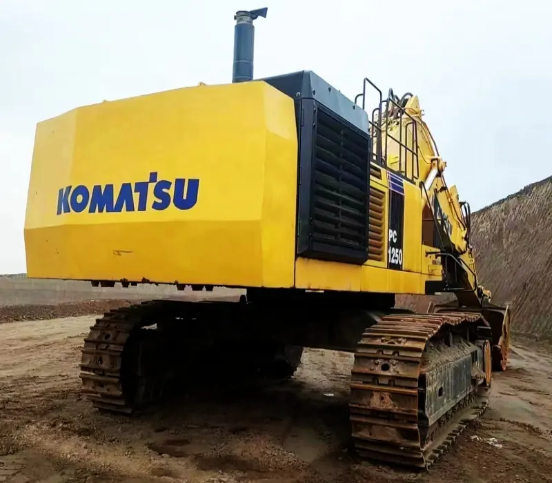 รถขุดไฮดรอลิกตีนตะขาบ Komatsu PC1250 มือสอง เครื่องจักรก่อสร้างหนัก Komatsu PC1250 125 ตันอุปกรณ์ก่อสร้าง