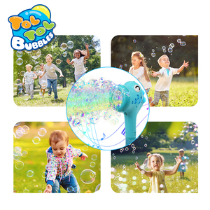 Toltolbubbles khủng long thiết kế Blower Maker Máy với ánh sáng và âm nhạc tự động Wands cho trẻ em bong bóng máy đồ chơi - Product Image 5