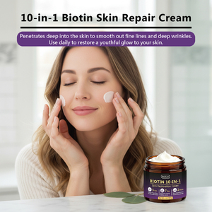 Creme Restaurador de Pele Biotin 10-em-1, Remoção de Rugas, Firmador Facial, Creme Anti-Envelhecimento com Colágeno Natural para Todos os Tipos de Pele - Product Image 2
