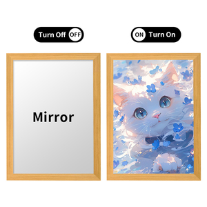 Cadre photo A4 pour chat mignon, art mural DIY avec LED, peinture <span class=keywords><strong>manga</strong></span> très demandée, support en toile acrylique pour décoration intérieure - Product Image 3