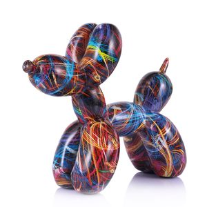 Sculpture de chien ballon créative Art <span class=keywords><strong>déco</strong></span> Décoration moderne de la maison Ornements d'art animaliers <span class=keywords><strong>tendance</strong></span> Collection Figurine <span class=keywords><strong>Chambre</strong></span> Salon - Product Image 4