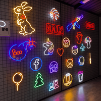 Enseigne néon LED personnalisée RVB à intensité variable, décoration murale pour chambre, anniversaire, mariage, fête, bar, publicité, taxi, voiture