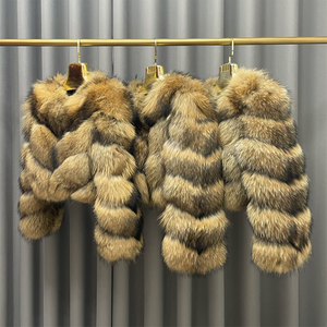 Женская зимняя куртка с мехом енота - Product Image 1