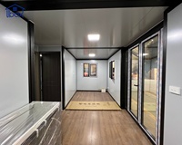 Maison conteneur mobile préfabriquée extensible galvanisée résistante aux intempéries de 20FT 40FT pour hébergement de villégiature, 1 2 3 4 lits