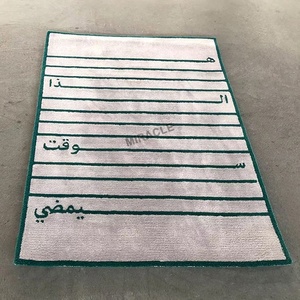 Alfombra de área con patrón de mechones 3D de estilo nórdico, alfombra de suelo hecha a mano, alfombras de pared a pared personalizadas para oración, alfombra de suelo fabricada - Product Image 3