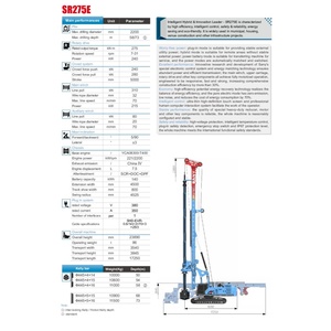 Foreuse rotative d'occasion SR275-E pour fondations, diamètre max. 2200 mm, machine de forage rotative pour pieux de <span class=keywords><strong>61</strong></span>-94 m pour projets routiers - Product Image 4